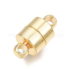 真鍮製マグネットクラスプ  ニッケルフリー  コラム  18KGP本金メッキ  12x6x6mm  穴：1.6mm&nbsp;KK-N231-315