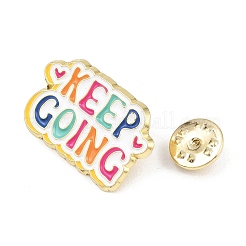 KEEP GOING Enamel Pins&nbsp;JEWB-F044-01C-G