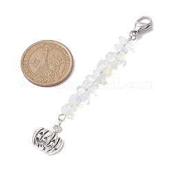 Halloween Pumpkin Alloy Pendant Decorations&nbsp;HJEW-JM02073-04