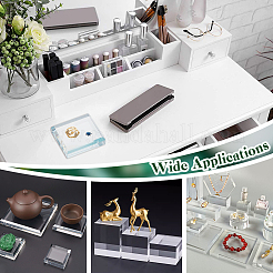 2Pcs Glass Decorative Display Case&nbsp;ODIS-NB0001-50