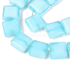 Opaque Solid Color Glass Beads Strands&nbsp;GLAA-N032-08I-01