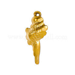 Conch Charms 304 Stainless Steel Pendants&nbsp;STAS-OY004-29G