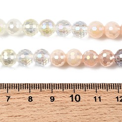 Electroplate Glass Beads Strands&nbsp;EGLA-D300-06-8mm-23