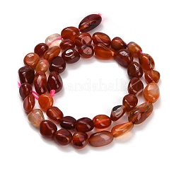 Natural Red Agate Beads Strands&nbsp;GG-CBA7621-B01-01