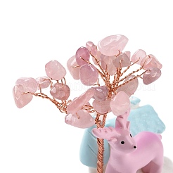 Natural Gemstone Tree Display Decoration&nbsp;DJEW-G030-01RG