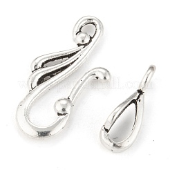 Tibetan Silver Hook and Eye Clasps&nbsp;LF1157Y