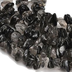 天然トマムマシンクォーツビーズ連売り  チップ  8~18.5x6.5~10x1.5~7mm  穴：0.7~1mm  約96~130個/連  15.94''（40.5センチメートル）&nbsp;GG-CBAC61B-C05-01