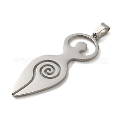Non-Tarnish 304 Stainless Steel Pendants&nbsp;STAS-O005-06P