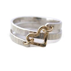 Hammered Alloy Finger Link Rings for Women&nbsp;FS-WG79F21-05