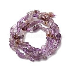 Natural Purple Phantom Quartz Purple Lodolite Quartz Beads Strands&nbsp;G-I389-A23