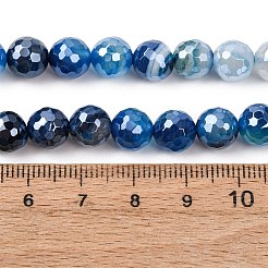 Natural Banded Agate Beads Strands&nbsp;G-B191-A02-8mm