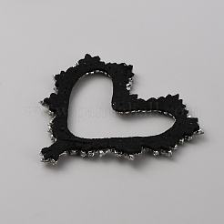 Heart Cloth Sew on Patches&nbsp;PATC-WH0002-022