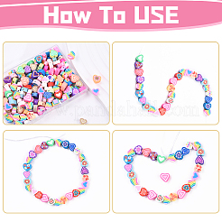 200Pcs Handmade Polymer Clay Beads&nbsp;CLAY-YW0002-20