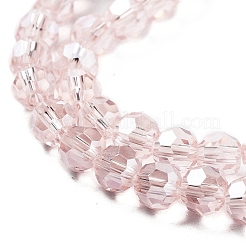 Electroplate Transparent Glass Beads Strands&nbsp;LS-EGLA-A035-T6mm-A20