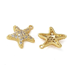 Brass Micro Pave Cubic Zirconia Pendants&nbsp;KK-C086-08G