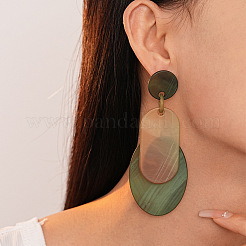 Acrylic Stud Dangle Earrings&nbsp;FS-WGDD495-01