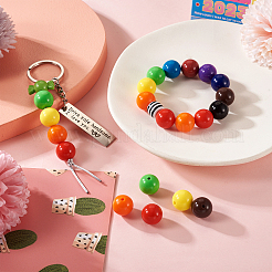 100Pcs 10 Colors Food Grade Eco-Friendly Silicone Focal Beads&nbsp;SIL-TA0001-27