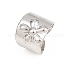 304 Stainless Steel Wide Band Cuff Open Rings for Women&nbsp;RJEW-A102-08P