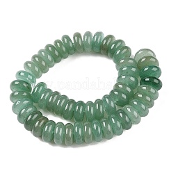 天然石グリーンアベンチュリンビーズ連売り  ロンデル  10x4mm  穴：1mm  約50個/連  7.68~8.2''（19.5~20.5センチメートル）&nbsp;G-T138-65