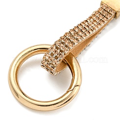 Resin Rhinestone Alloy Keychain&nbsp;KEYC-U006-01D