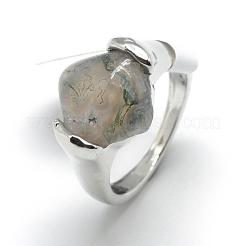 Natural Moss Agate Rings&nbsp;G-S217-05-B
