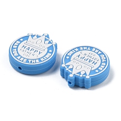 Father's Day Silicone Beads&nbsp;SIL-V006-02E