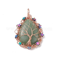 Natural & Synthetic Mixed Gemstone Big Pendants&nbsp;G-L524-09RG