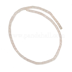 天然石ローズクォーツビーズ連売り  コラム  6~6.5x4~4.5mm  穴：0.8mm  約76個/連  15.94''（40.5センチメートル）&nbsp;G-G202-A01-01