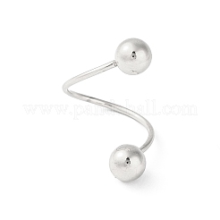 Non-Tarnish 304 Stainless Steel Round Open Cuff Rings&nbsp;RJEW-S418-06P