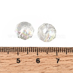 Electroplate Transparent Round Glass Beads&nbsp;GL-CBA6A73-HR04