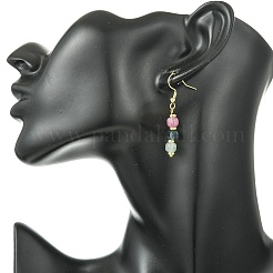 Natural Tourmaline Dangle Earrings&nbsp;EJEW-JE07308-01