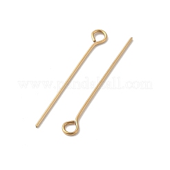 304 Stainless Steel Eye Pins&nbsp;STAS-K293-13G-0.6x26mm