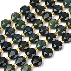 Natural Moss Agate Beads Strands&nbsp;G-C116-A15-02