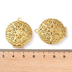 Rack Plating Brass Locket Pendants&nbsp;KK-M269-10G