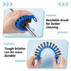 2Pcs 2 Colors Bristle with Silicone Brush&nbsp;AJEW-GA0008-93