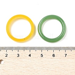 Glass Imitation Agate Finger Rings for Women&nbsp;RJEW-A055-01