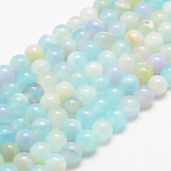 Natural Striped Agate/Banded Agate Bead Strands&nbsp;X-G-K155-A-8mm-04