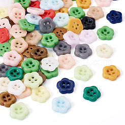 80Pcs 4-Hole Porcelain Buttons&nbsp;PORC-PJ0001-03