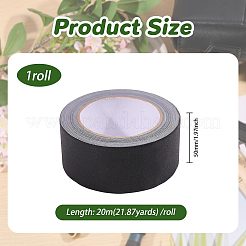 滑り止め粘着テープ  床マーキングテープ  DIY固定カーペットハンドツール用  ブラック  50mm  約20m /ロール&nbsp;AJEW-WH0886-85B