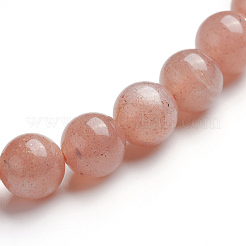 Natural Sunstone Stretch Bracelets&nbsp;BJEW-E373-6mm-13