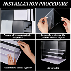 Transparent Plastic Minifigures Display Case&nbsp;ODIS-WH0025-142C