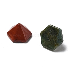 天然と合成の混合宝石用原石のカボション  ピラミッド  染めと未染色の混合  15~16x13~14x10~10.5mm&nbsp;G-U031-03