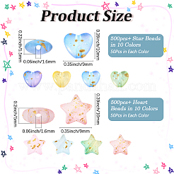 1000Pcs 20 Styles Frosted Acrylic Charms&nbsp;OACR-PA0001-06