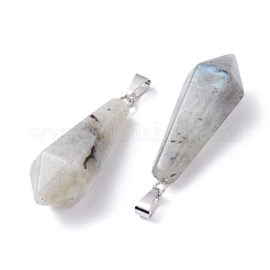 Natural Labradorite Pointed Pendants&nbsp;G-I314-02P-02