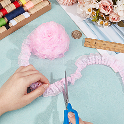 1Pc Double Layer Pleated Lace Ribbon&nbsp;OCOR-BC0007-97A