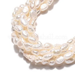 Natural Cultured Freshwater Pearl Beads Strands&nbsp;PEAR-N028-01
