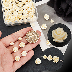 90Pcs 3 Styles Dyed Synthetic Coral Beads&nbsp;CORA-GA0001-03