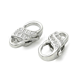 SHEGRACE Bras Micro Pave Clear Cubic Zirconia Lobster Claw Clasps&nbsp;XGRQ5F541-794P