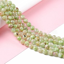 Assembled Synthetic Green Fluorite and Selenite Beads Strands&nbsp;G-K317-A16