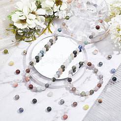 375Pcs 15 Style Natural Mixes Gemstone Round Beads&nbsp;G-NB0002-90